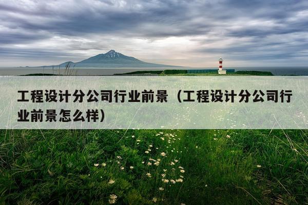 工程设计分公司行业前景（工程设计分公司行业前景怎么样）