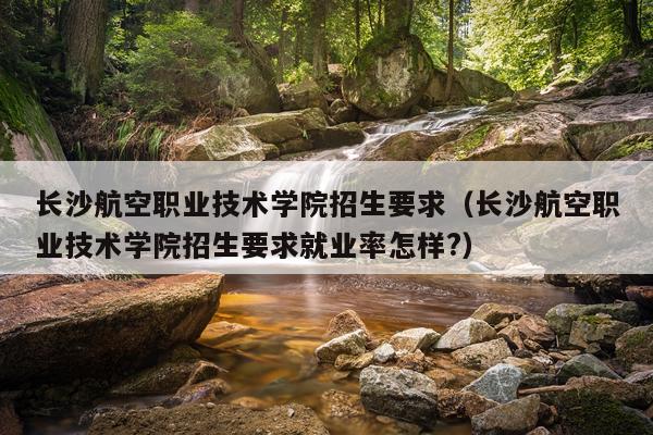 长沙航空职业技术学院招生要求（长沙航空职业技术学院招生要求就业率怎样?）