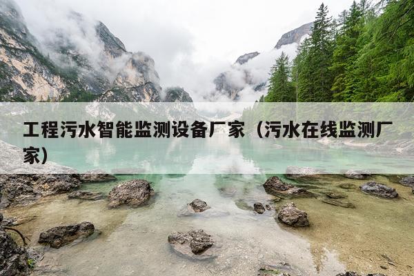 工程污水智能监测设备厂家(污水在线监测厂家)