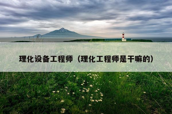 理化设备工程师（理化工程师是干嘛的）