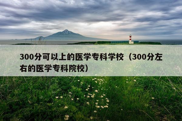 300分可以上的医学专科学校（300分左右的医学专科院校）