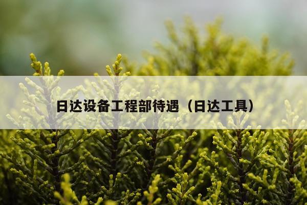 日达设备工程部待遇（日达工具）