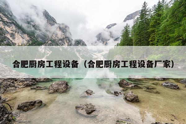 合肥厨房工程设备（合肥厨房工程设备厂家）