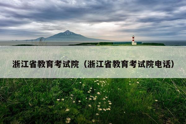 浙江省教育考试院（浙江省教育考试院电话）