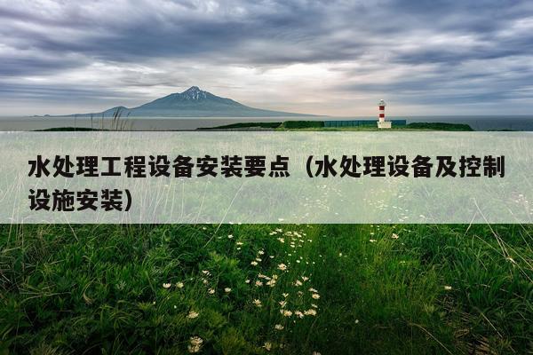 水处理工程设备安装要点（水处理设备及控制设施安装）