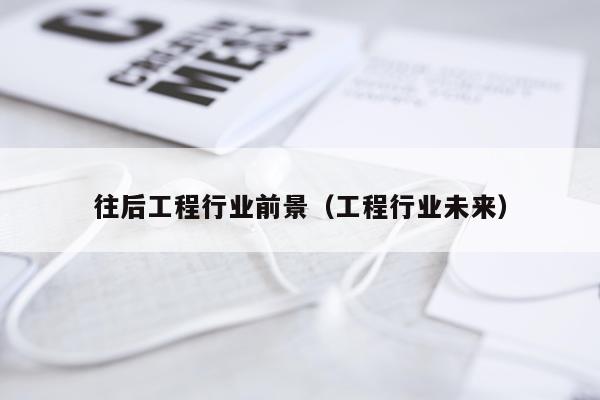 往后工程行业前景（工程行业未来）