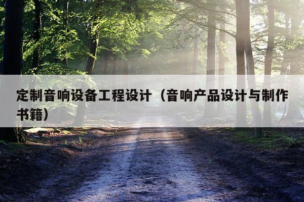 定制音响设备工程设计（音响产品设计与制作书籍）