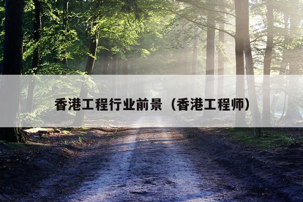 香港工程行业前景（香港工程师）