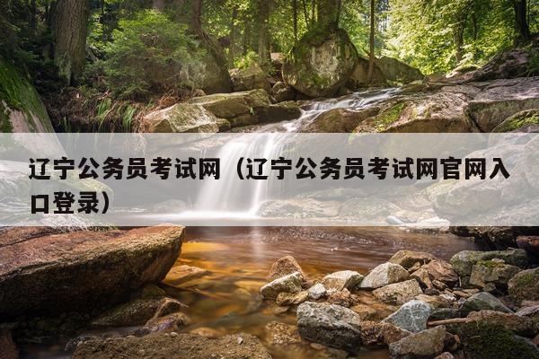 辽宁公务员考试网（辽宁公务员考试网官网入口登录）