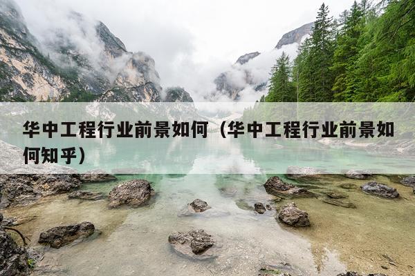 华中工程行业前景如何（华中工程行业前景如何知乎）