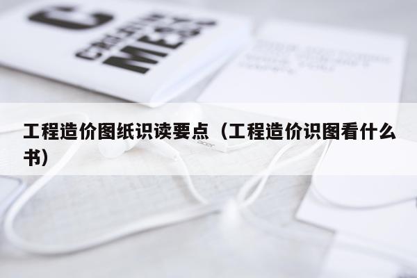 工程造价图纸识读要点（工程造价识图看什么书）