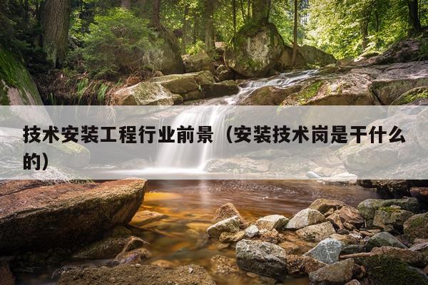 技术安装工程行业前景（安装技术岗是干什么的）