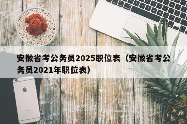 安徽省考公务员2025职位表（安徽省考公务员2021年职位表）