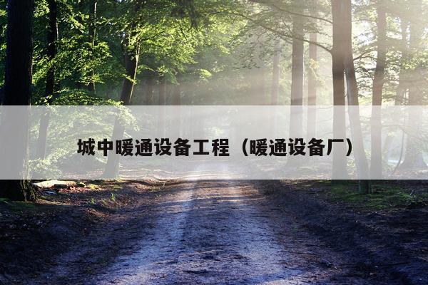城中暖通设备工程（暖通设备厂）