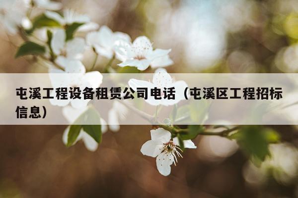 屯溪工程设备租赁公司电话（屯溪区工程招标信息）