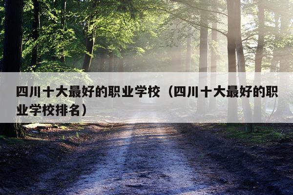 四川十大最好的职业学校（四川十大最好的职业学校排名）