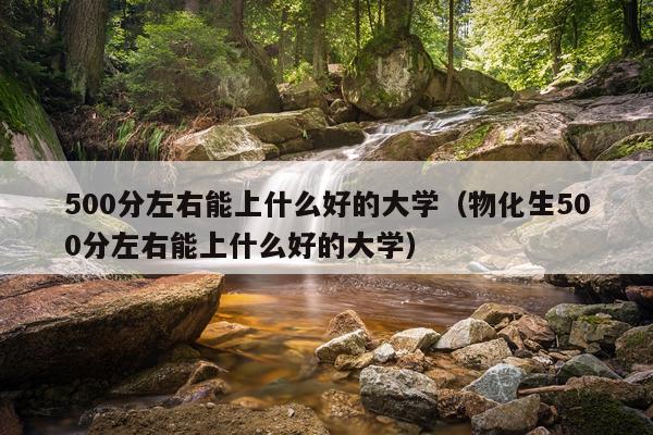 500分左右能上什么好的大学（物化生500分左右能上什么好的大学）