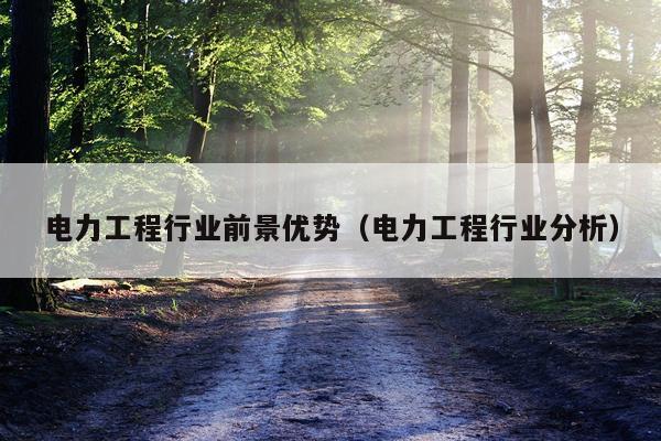 电力工程行业前景优势（电力工程行业分析）