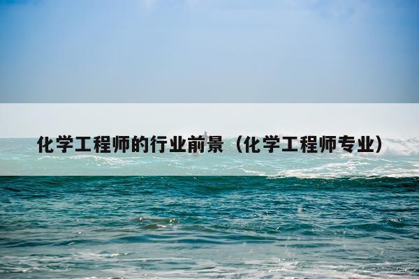 化学工程师的行业前景（化学工程师专业）