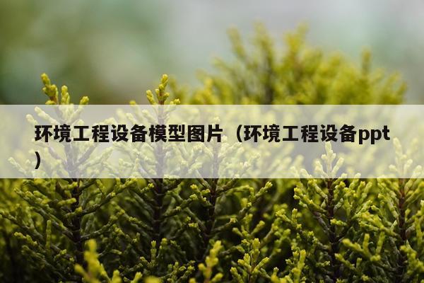 环境工程设备模型图片(环境工程设备ppt)