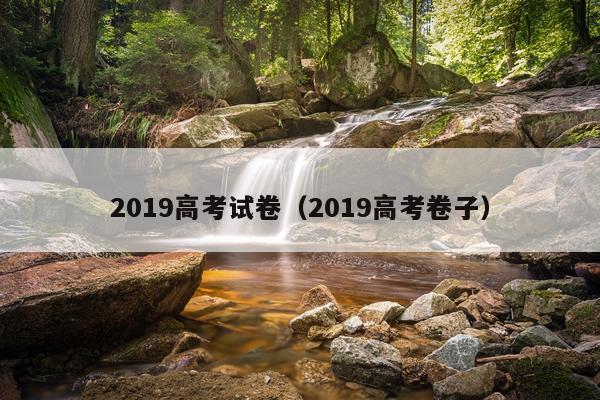 2019高考试卷（2019高考卷子）