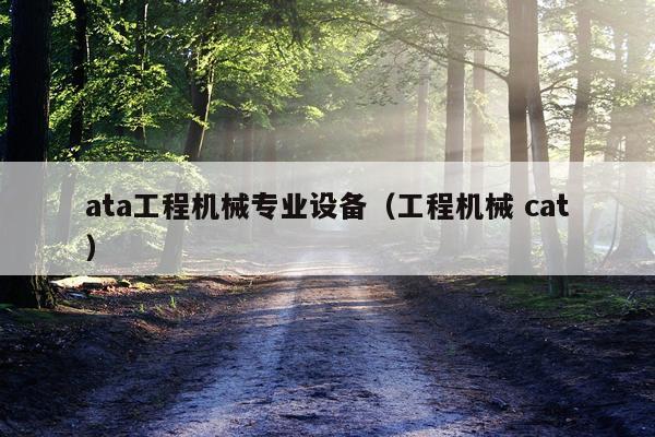 ata工程机械专业设备（工程机械 cat）