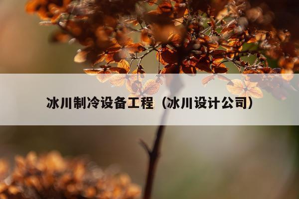 冰川制冷设备工程(冰川设计公司)