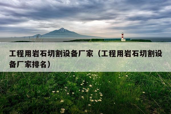 工程用岩石切割设备厂家（工程用岩石切割设备厂家排名）