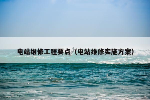 电站维修工程要点(电站维修实施方案)
