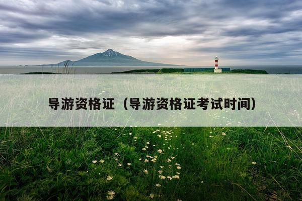 导游资格证（导游资格证考试时间）