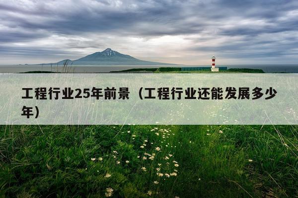 工程行业25年前景(工程行业还能发展多少年)