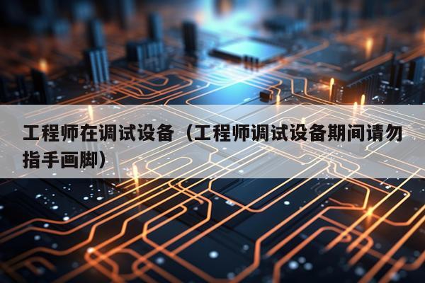 工程师在调试设备（工程师调试设备期间请勿指手画脚）