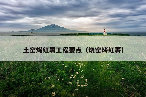土窑烤红薯工程要点（烧窑烤红薯）
