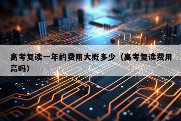 高考复读一年的费用大概多少（高考复读费用高吗）