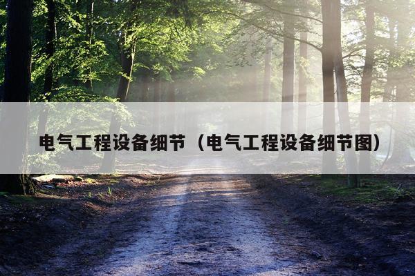 电气工程设备细节（电气工程设备细节图）