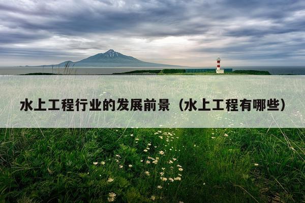 水上工程行业的发展前景（水上工程有哪些）