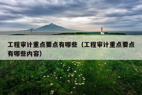 工程审计重点要点有哪些（工程审计重点要点有哪些内容）