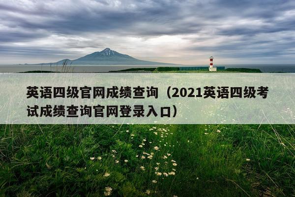 英语四级官网成绩查询（2021英语四级考试成绩查询官网登录入口）