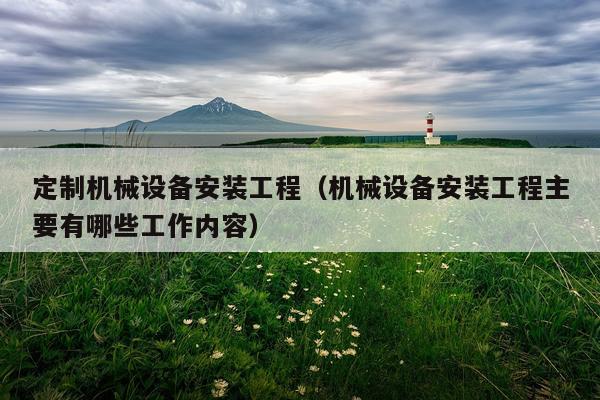 定制机械设备安装工程（机械设备安装工程主要有哪些工作内容）