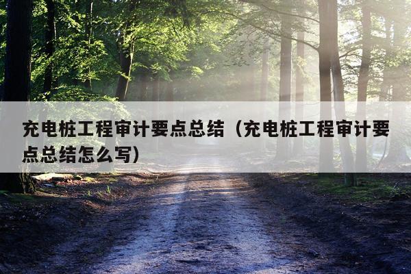 充电桩工程审计要点总结（充电桩工程审计要点总结怎么写）