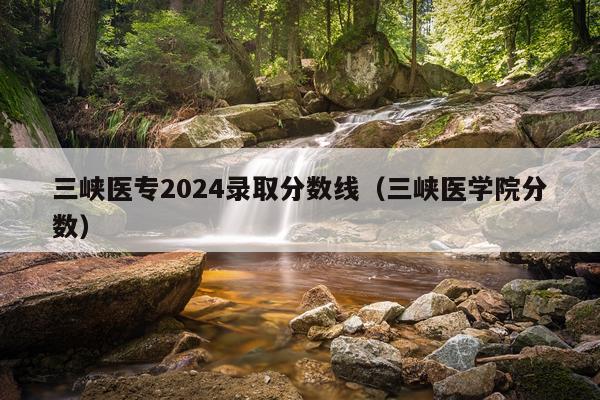 三峡医专2024录取分数线(三峡医学院分数)