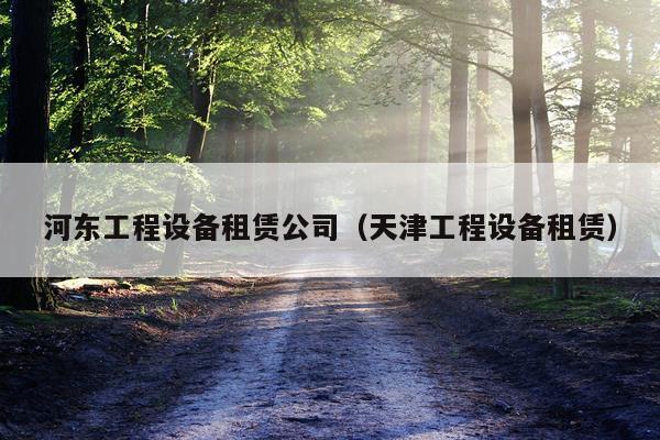 河东工程设备租赁公司（天津工程设备租赁）