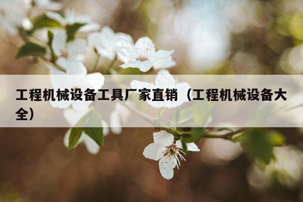 工程机械设备工具厂家直销（工程机械设备大全）