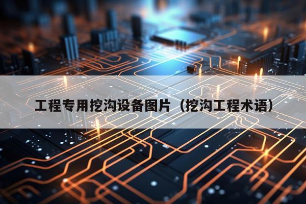工程专用挖沟设备图片（挖沟工程术语）